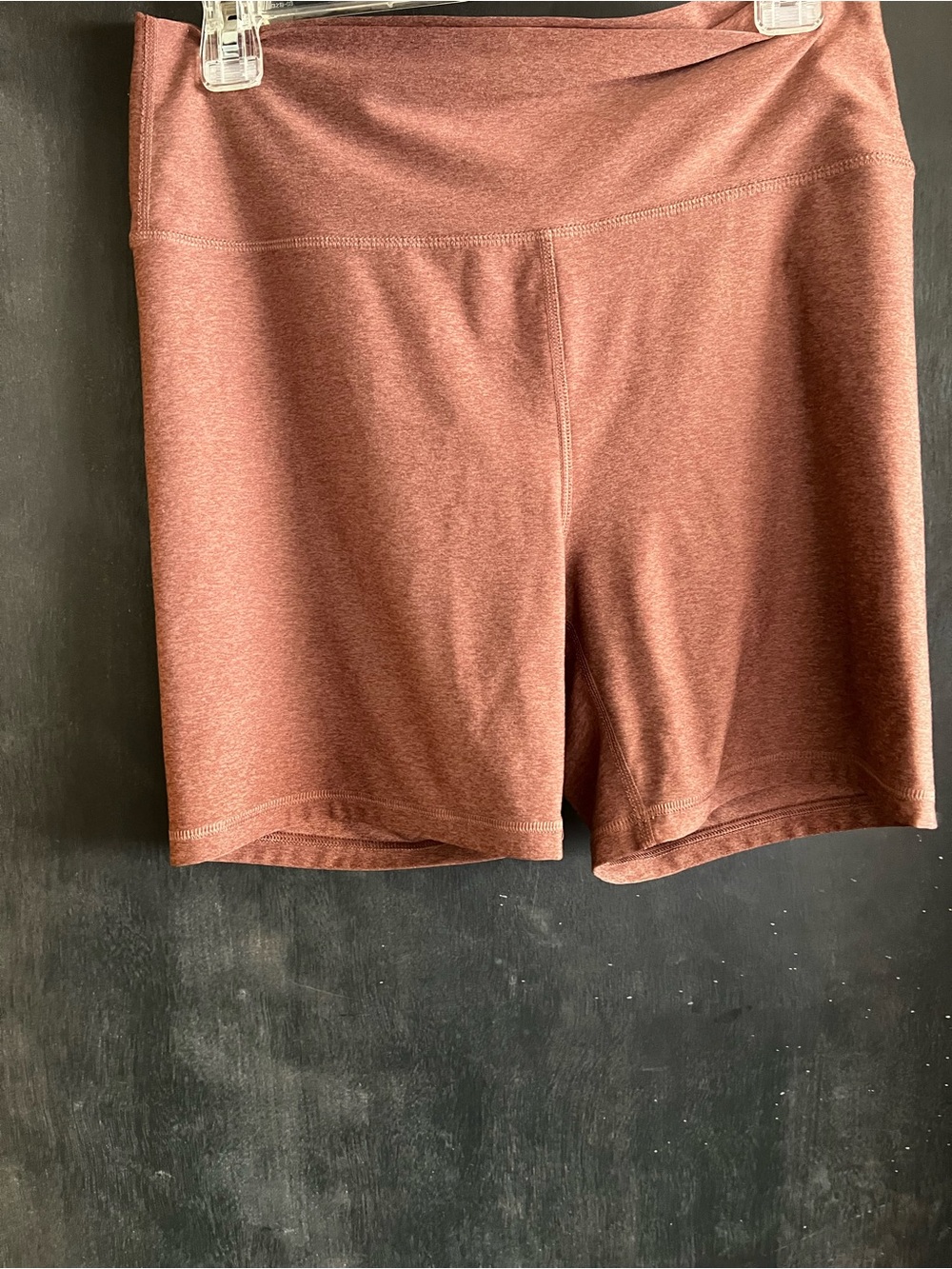 Old Navy Women's Rust-Brown Racerback Sports Bra & Shorts Set - Picture 3 of 3